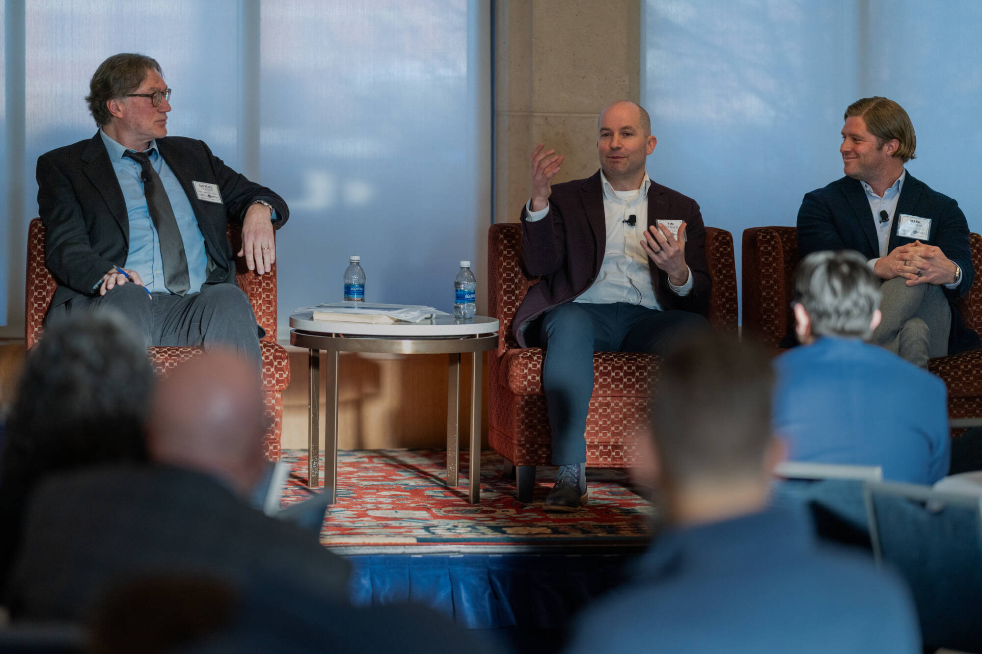 Michael DeWilde, Tim Gutwald, and Mark Johnson in their panel discussion